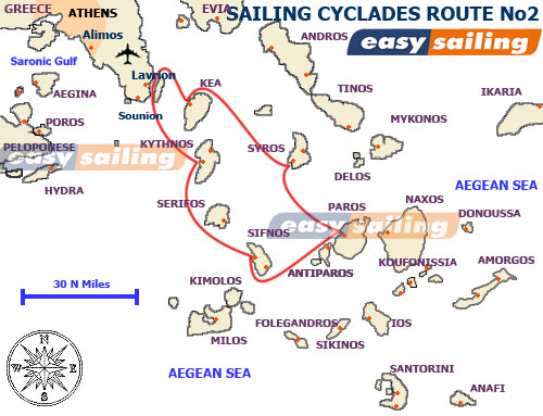 Sailing in Greece and the Cyclades islands No2