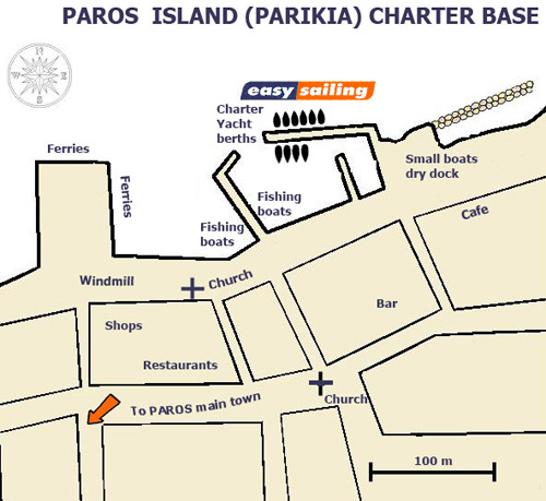Paros Island (Parikia) Charter Base Draft Map