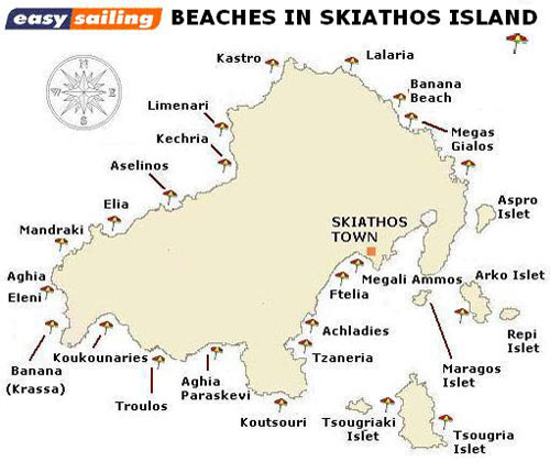 Skiathos Map