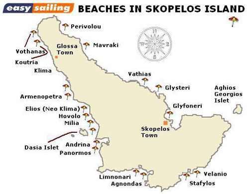 Skopelos Map